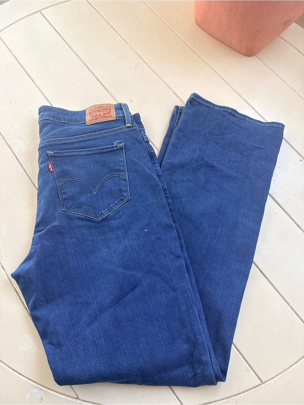Levi's Women's Navy Straight-Leg Jeans